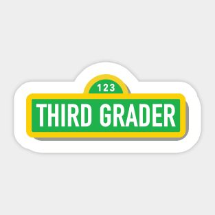 Third Grader T-Shirt Sticker